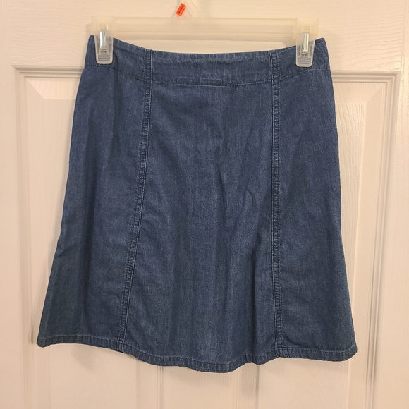 Button Up Jean Skirt - Picture 2 of 5